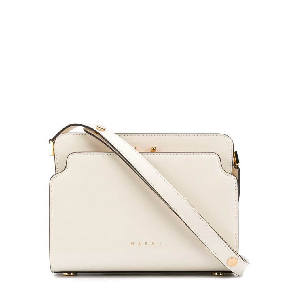 Marni - Trunk Reverse Shoulder Bag (white)
